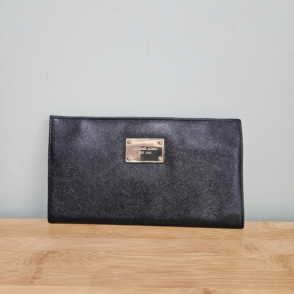 Michael Kors Black Clutch,  Small